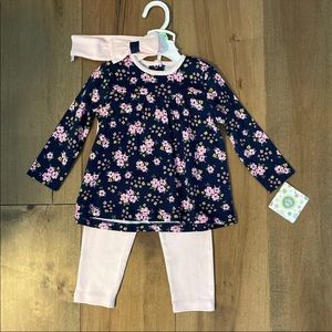 Baby Girl Fall floral outfit 18 months